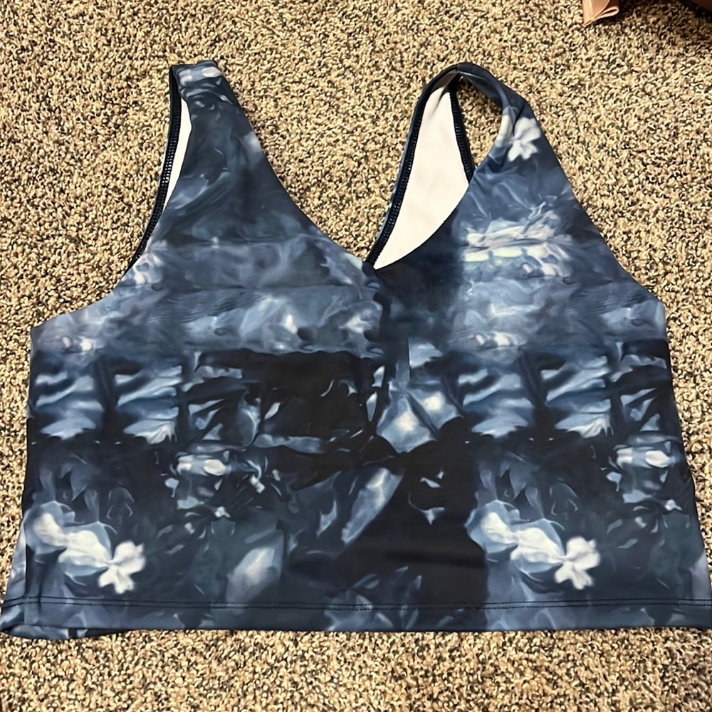 Blue Workout Bra/Tank